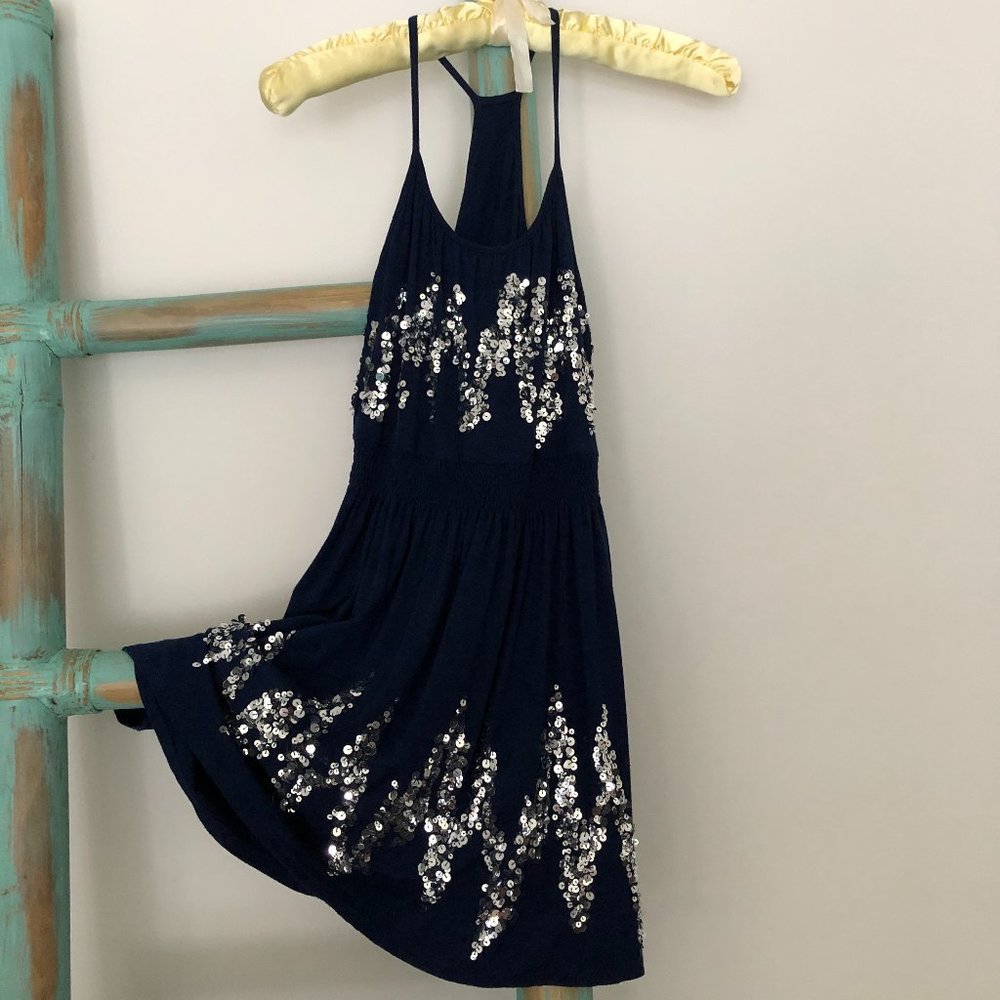 Flowers By Zoe Navy Racerback Dress